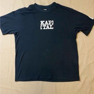 Black Kapital Bracket Kap Logo “love & peace” patch t-shirt sz.M